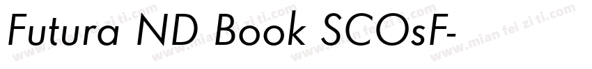 Futura ND Book SCOsF字体转换